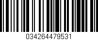 Código de barras (EAN, GTIN, SKU, ISBN): '034264479531'