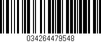 Código de barras (EAN, GTIN, SKU, ISBN): '034264479548'