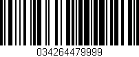 Código de barras (EAN, GTIN, SKU, ISBN): '034264479999'