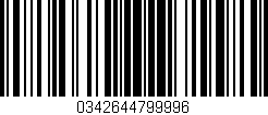 Código de barras (EAN, GTIN, SKU, ISBN): '0342644799996'