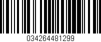 Código de barras (EAN, GTIN, SKU, ISBN): '034264481299'