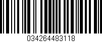 Código de barras (EAN, GTIN, SKU, ISBN): '034264483118'