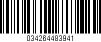 Código de barras (EAN, GTIN, SKU, ISBN): '034264483941'