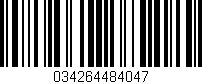 Código de barras (EAN, GTIN, SKU, ISBN): '034264484047'