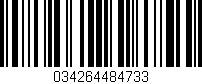 Código de barras (EAN, GTIN, SKU, ISBN): '034264484733'