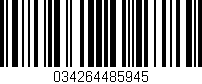 Código de barras (EAN, GTIN, SKU, ISBN): '034264485945'