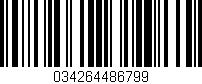 Código de barras (EAN, GTIN, SKU, ISBN): '034264486799'