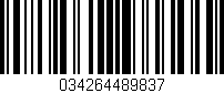 Código de barras (EAN, GTIN, SKU, ISBN): '034264489837'