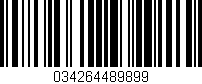 Código de barras (EAN, GTIN, SKU, ISBN): '034264489899'