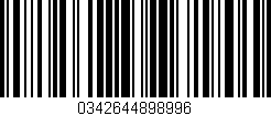 Código de barras (EAN, GTIN, SKU, ISBN): '0342644898996'