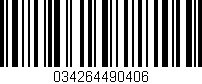 Código de barras (EAN, GTIN, SKU, ISBN): '034264490406'