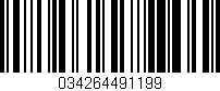 Código de barras (EAN, GTIN, SKU, ISBN): '034264491199'