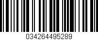 Código de barras (EAN, GTIN, SKU, ISBN): '034264495289'