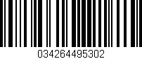 Código de barras (EAN, GTIN, SKU, ISBN): '034264495302'