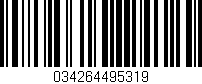 Código de barras (EAN, GTIN, SKU, ISBN): '034264495319'
