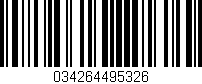 Código de barras (EAN, GTIN, SKU, ISBN): '034264495326'