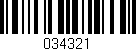 Código de barras (EAN, GTIN, SKU, ISBN): '034321'