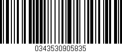 Código de barras (EAN, GTIN, SKU, ISBN): '0343530905835'