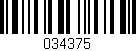 Código de barras (EAN, GTIN, SKU, ISBN): '034375'