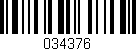 Código de barras (EAN, GTIN, SKU, ISBN): '034376'