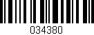 Código de barras (EAN, GTIN, SKU, ISBN): '034380'
