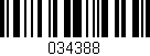 Código de barras (EAN, GTIN, SKU, ISBN): '034388'