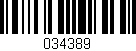 Código de barras (EAN, GTIN, SKU, ISBN): '034389'