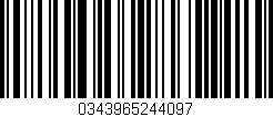 Código de barras (EAN, GTIN, SKU, ISBN): '0343965244097'