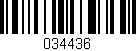 Código de barras (EAN, GTIN, SKU, ISBN): '034436'