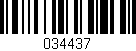 Código de barras (EAN, GTIN, SKU, ISBN): '034437'