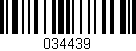 Código de barras (EAN, GTIN, SKU, ISBN): '034439'