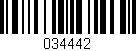 Código de barras (EAN, GTIN, SKU, ISBN): '034442'