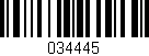 Código de barras (EAN, GTIN, SKU, ISBN): '034445'