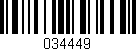 Código de barras (EAN, GTIN, SKU, ISBN): '034449'