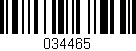 Código de barras (EAN, GTIN, SKU, ISBN): '034465'