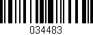 Código de barras (EAN, GTIN, SKU, ISBN): '034483'