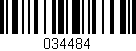 Código de barras (EAN, GTIN, SKU, ISBN): '034484'