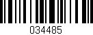 Código de barras (EAN, GTIN, SKU, ISBN): '034485'