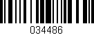 Código de barras (EAN, GTIN, SKU, ISBN): '034486'
