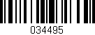 Código de barras (EAN, GTIN, SKU, ISBN): '034495'