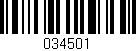 Código de barras (EAN, GTIN, SKU, ISBN): '034501'