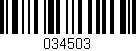 Código de barras (EAN, GTIN, SKU, ISBN): '034503'