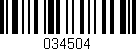 Código de barras (EAN, GTIN, SKU, ISBN): '034504'