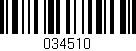 Código de barras (EAN, GTIN, SKU, ISBN): '034510'