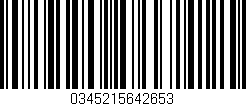 Código de barras (EAN, GTIN, SKU, ISBN): '0345215642653'