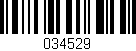 Código de barras (EAN, GTIN, SKU, ISBN): '034529'