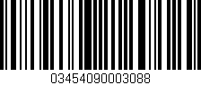 Código de barras (EAN, GTIN, SKU, ISBN): '03454090003088'
