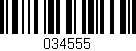 Código de barras (EAN, GTIN, SKU, ISBN): '034555'
