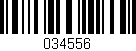 Código de barras (EAN, GTIN, SKU, ISBN): '034556'