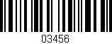 Código de barras (EAN, GTIN, SKU, ISBN): '03456'